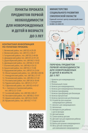 Пункты проката предметов первой необходимости для новорожденных и детей в возрасте до 3 лет Пункты проката предметов первой необходимости для новорожденных и детей в возрасте до 3 лет.